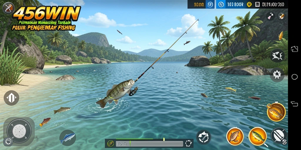 Tampilan gameplay 456WIN yang menarik dalam suasana memancing.