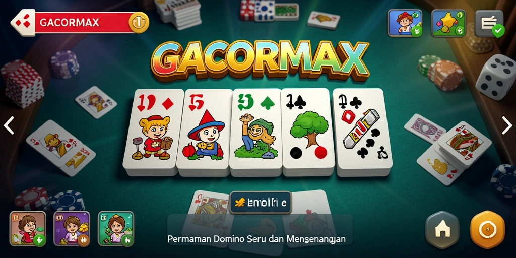 Tampilan menarik dari gameplay Domino yang seru.