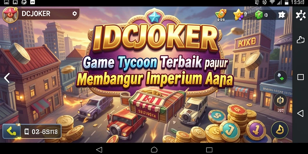 Screenshot gameplay IDCJOKER menampilkan aktivitas bisnis yang dinamis dan seru.