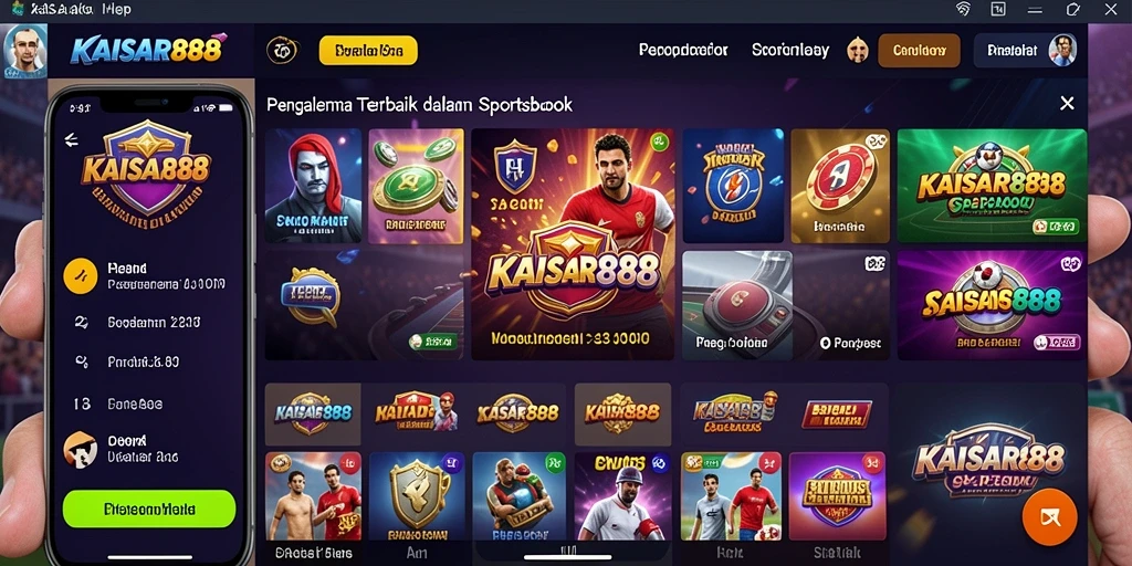 Tampilan screenshot utama KAISAR888 menampilkan fitur taruhan olahraga yang interaktif.