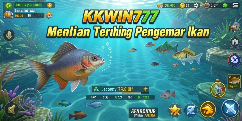 Tampilan gameplay yang menarik dalam KKWIN777, menangkap ikan dengan beragam teknik.