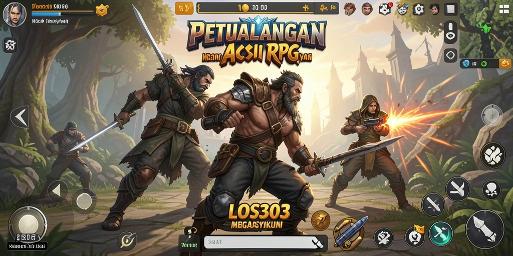Tampilan gameplay ARPG yang mendalam dan menegangkan di LOS303.