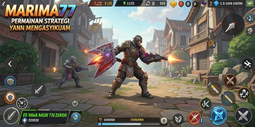 Tampilan gameplay MARIMA77 yang penuh aksi dan strategi menarik.