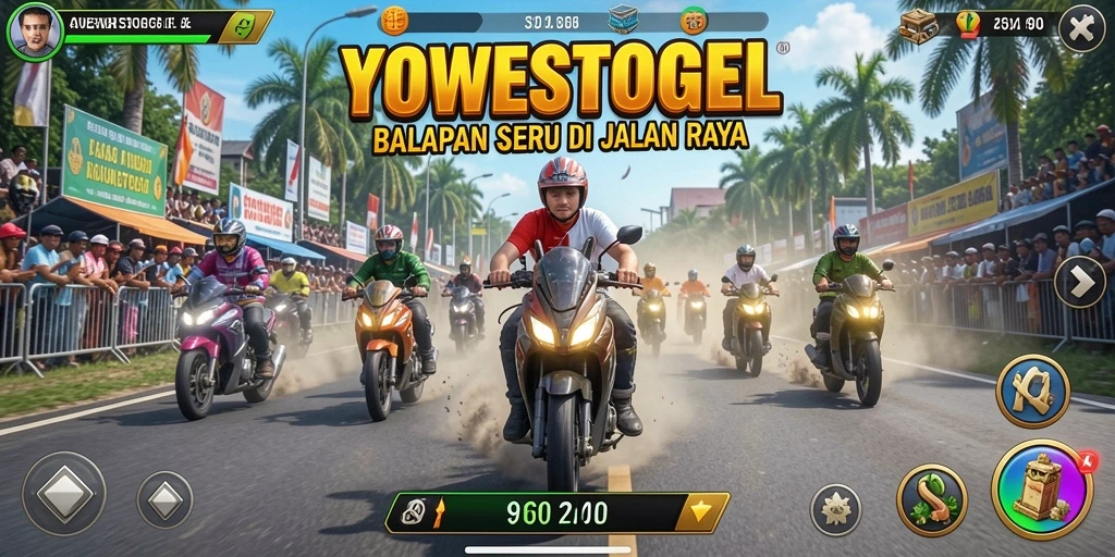 Tampilan gameplay YOWESTOGEL yang menegangkan dan seru.